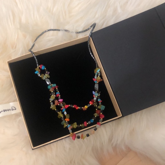 Fun necklace with stone design - Picture 5 of 5